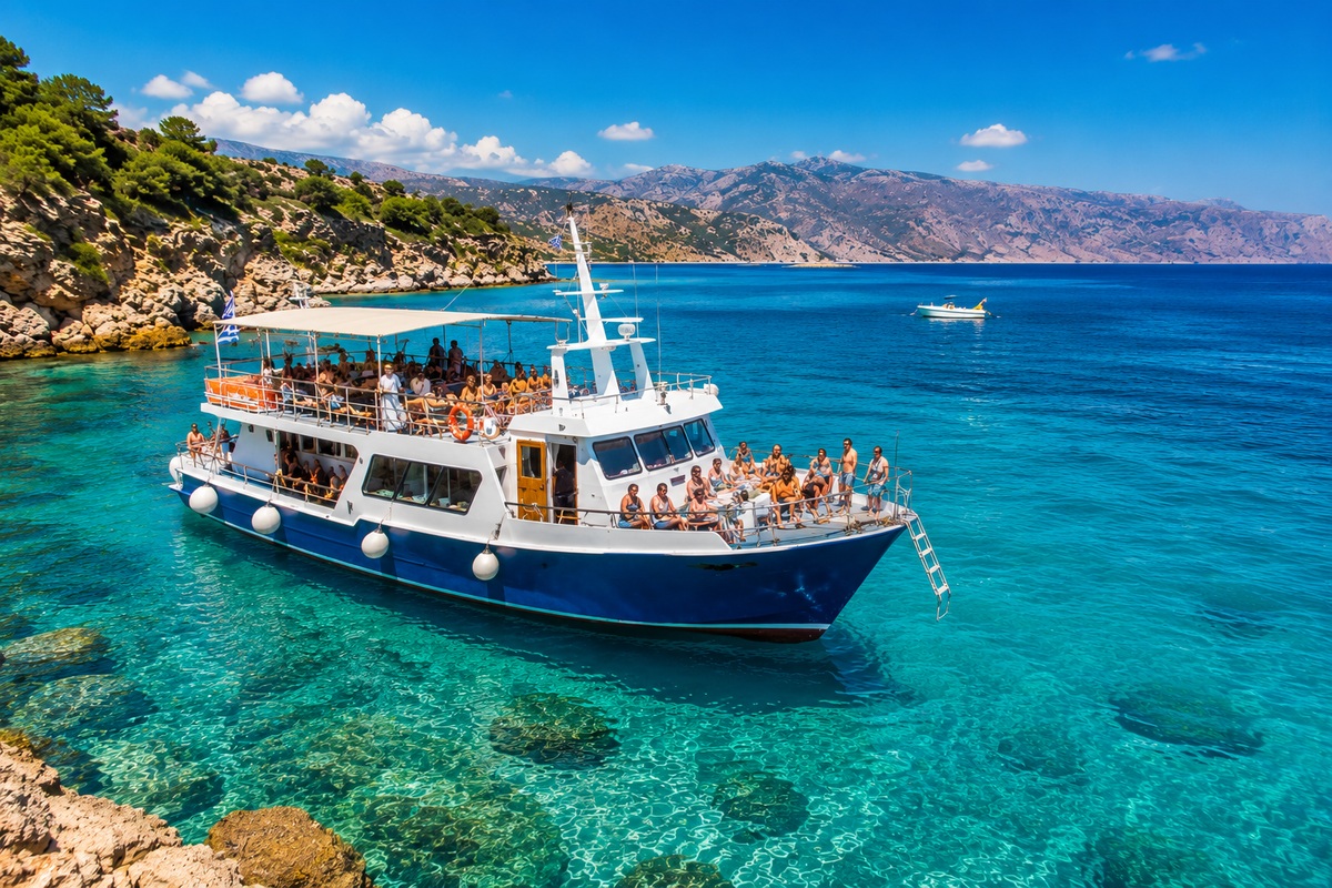 meilleures excursions en bateau en crète 2026 mer cristalline