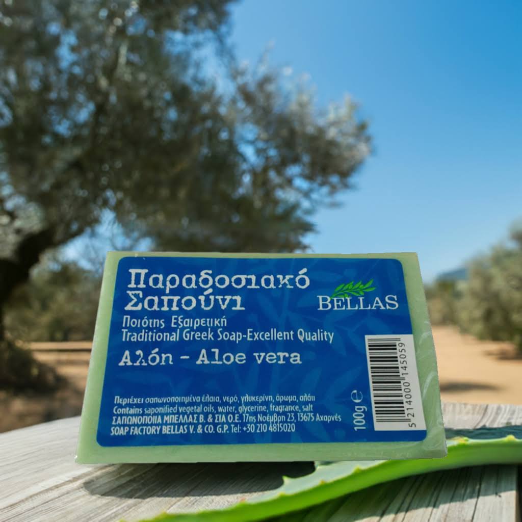 Aloe vera olive oil soap from Crete